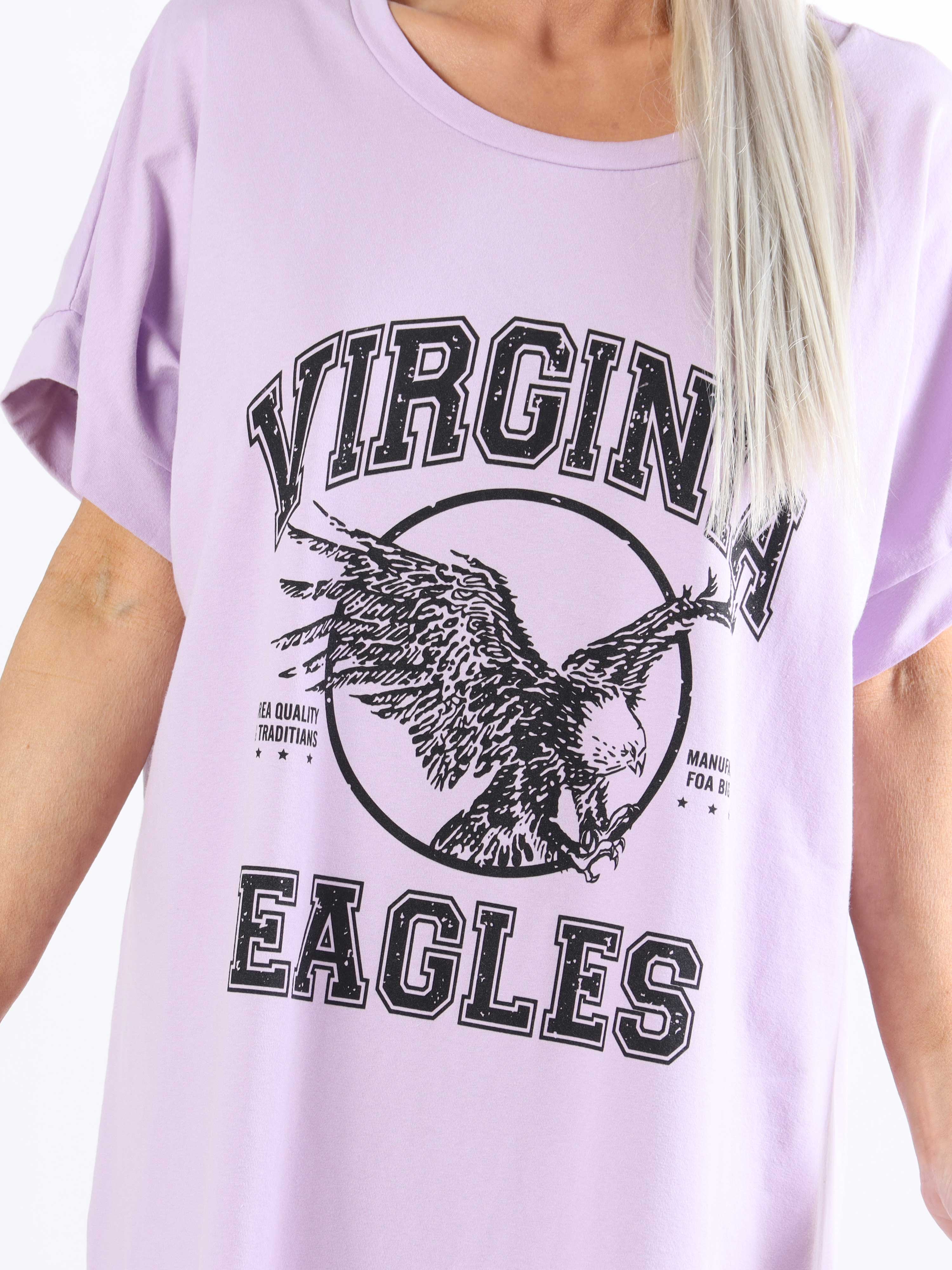 Pernille - Plus size t-shirtklänning i bomull med tryck